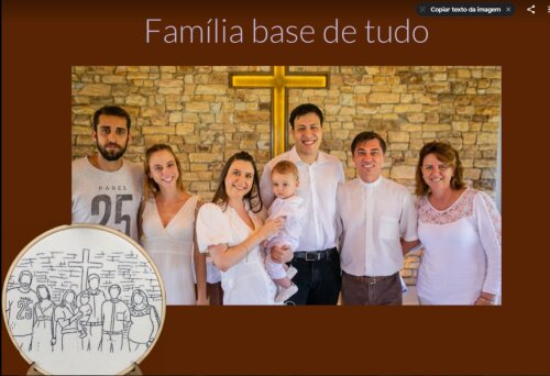 Bordado a partir de fotografia - eternize seus momentos - Batizado