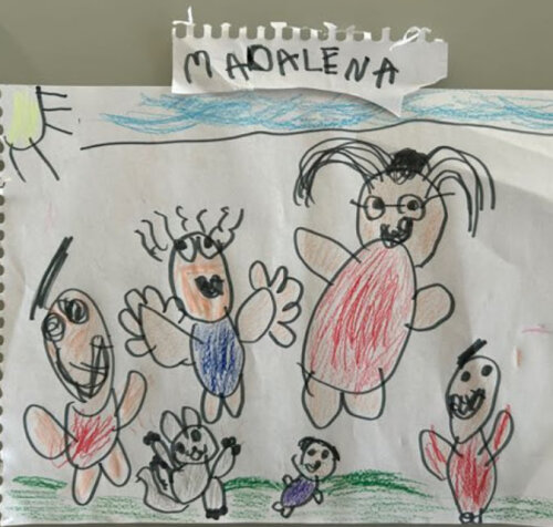 Bordado a partir de desenho das crianças - eternize as lembranç