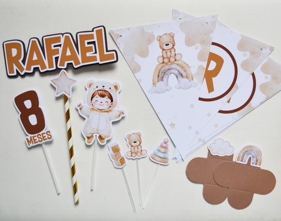 Kit Festa Personalizada Ursinho | Decoração Completa para Festa