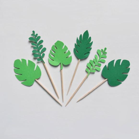 Topper de Doces Folhagens/floresta (20 Unidades)