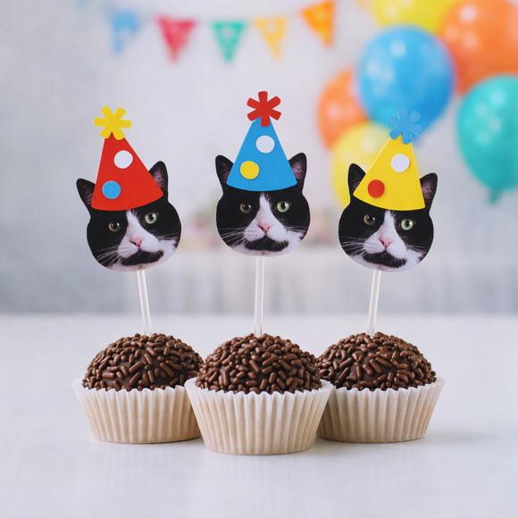 Topper Pet Rostinho Chapeuzinho (12 Unidades)