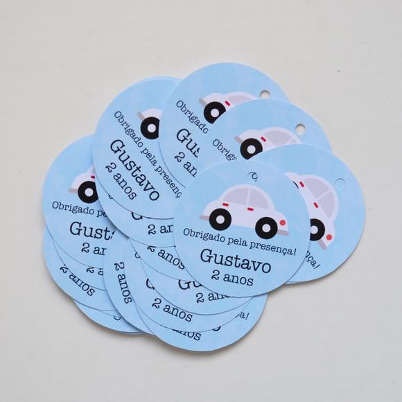 Tag Lembrancinha Carrinhos Personalizada | Festa Infantil