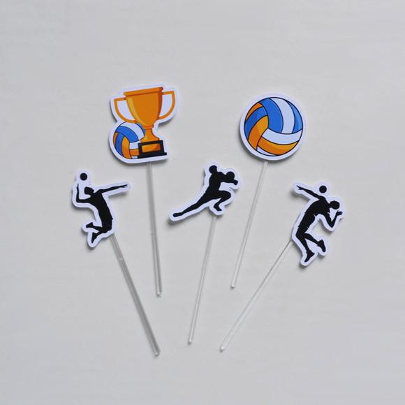 Topper de Doces Jogo de Vôlei