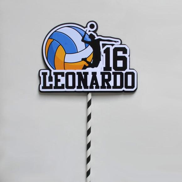 Topper de Bolo Jogo de Vôlei