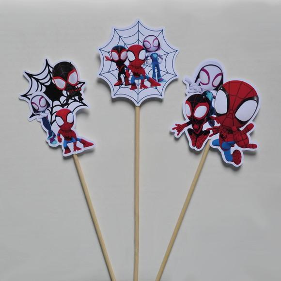 Palitões Decorativos Spidey e Seus Amigos - 3 Unidades