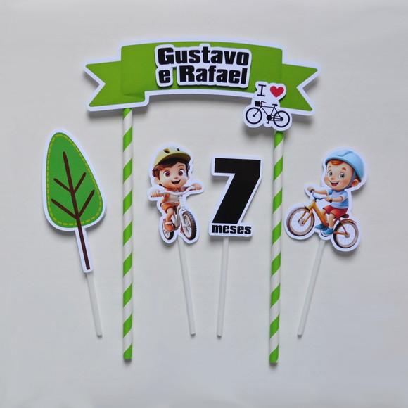 Topo de Bolo Bicicleta