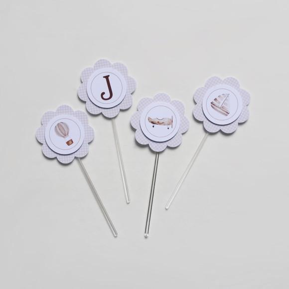 Topper de Doces Personalizados Chá de Bebê