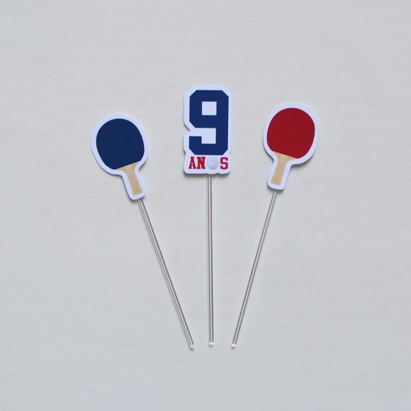 Topper de Doce Ping Pong