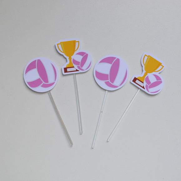 Topper de Doces Jogo de Vôlei