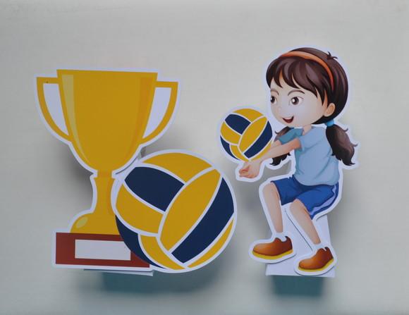Totem de Mesa Jogo de Vôlei