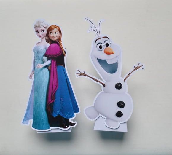 Totem de Mesa Frozen c/ Caixa Pirâmide