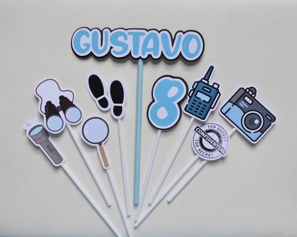 Topo de Bolo Detetive