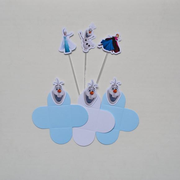 Frozen Combo Forminhas + Toppers