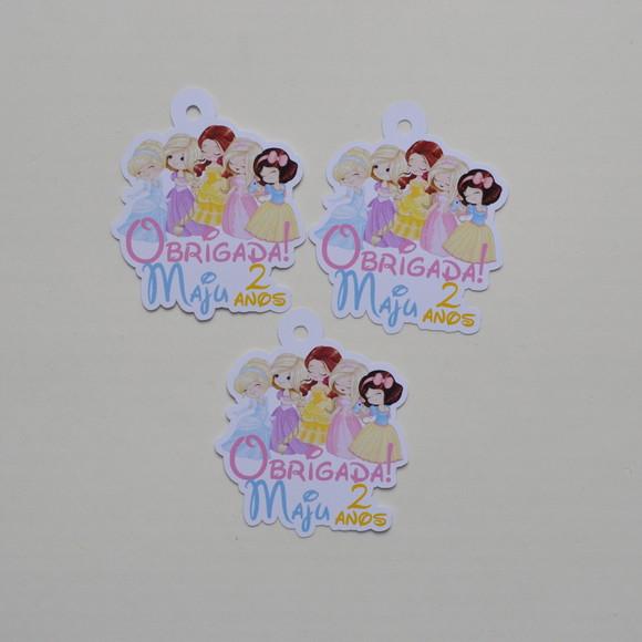 Tag Lembrancinha Princesas | Personalizada para Festa