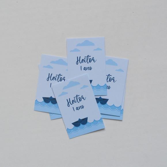 Adesivo para Tubete Barquinho de Papel