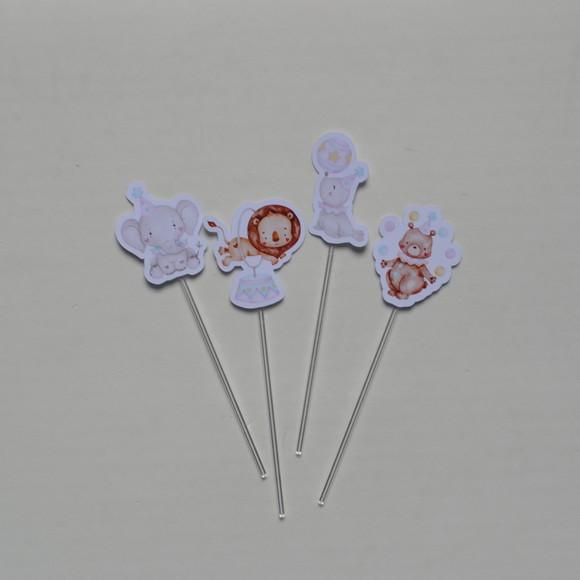 Topper p/ Doces Circo Rosa
