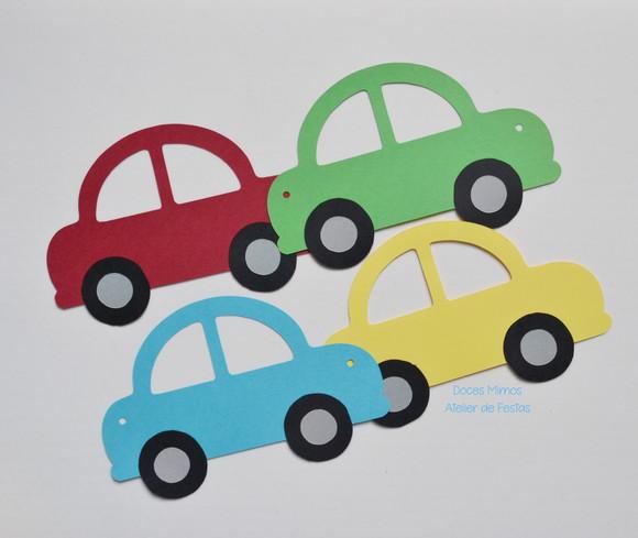 Varal Decorativo Carrinhos (8 Carrinhos)