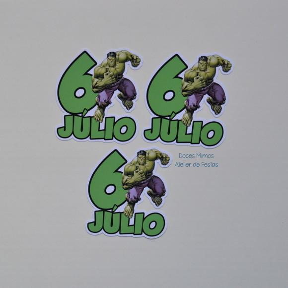 Aplique Tubete Hulk