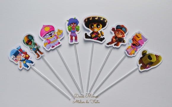 Topper de Doces Brawl Stars