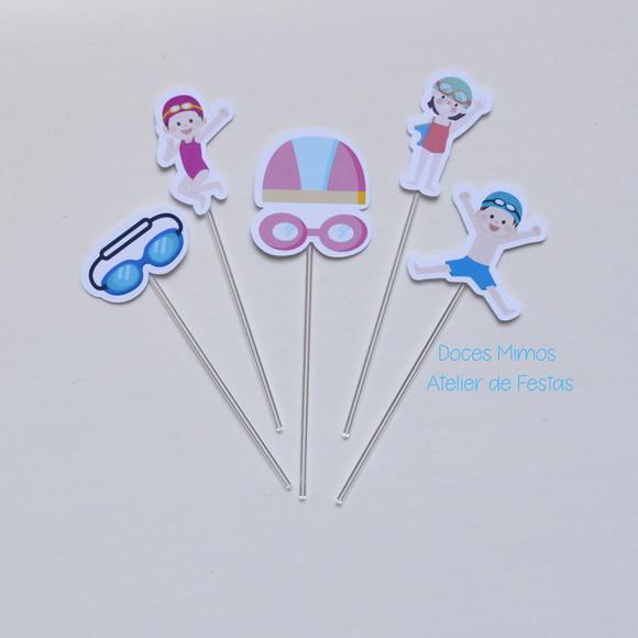 Topper de Doces Natação