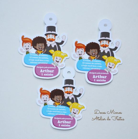 Tag Lembrancinha Personalizada Mundo Bita | Festa Infantil