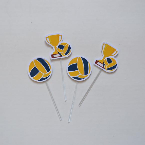 Topper de Doces Jogo de Vôlei