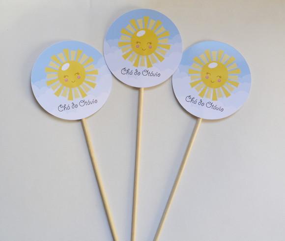 Palitões Decorativos Raio de Sol - 10 Unidades