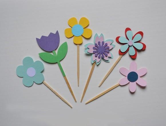 Topper Flores - 20 Unidades