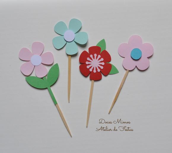 Topper Flores - 20 Unidades