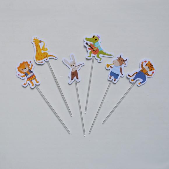 Topper de Doces Animais Musicais