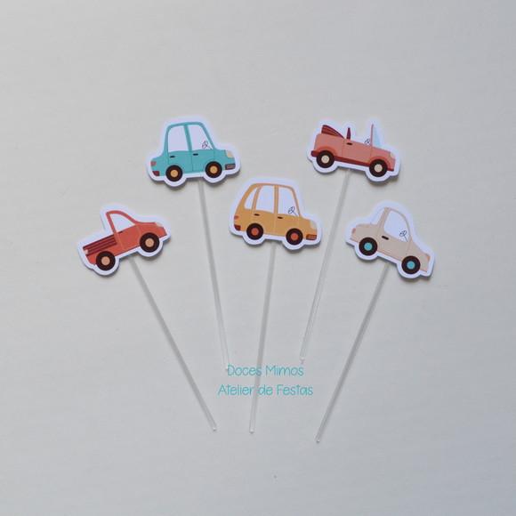 Topper de Doces Carrinhos