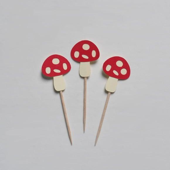 Topper de Doces Cogumelo (20 Unid.)