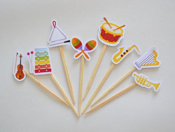 Topper de Doces Instrumentos Musicais