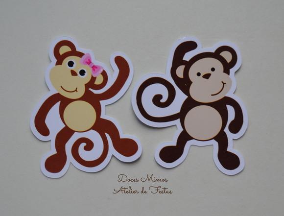 Aplique Tubete Macaquinhos
