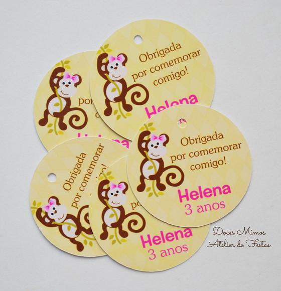Tag Lembrancinha Macaquinha