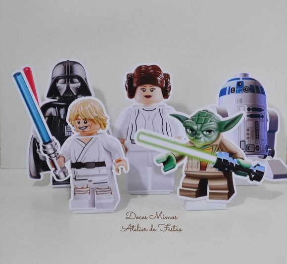 Totem de Mesa c/ Caixa Pirâmide Star Wars Lego