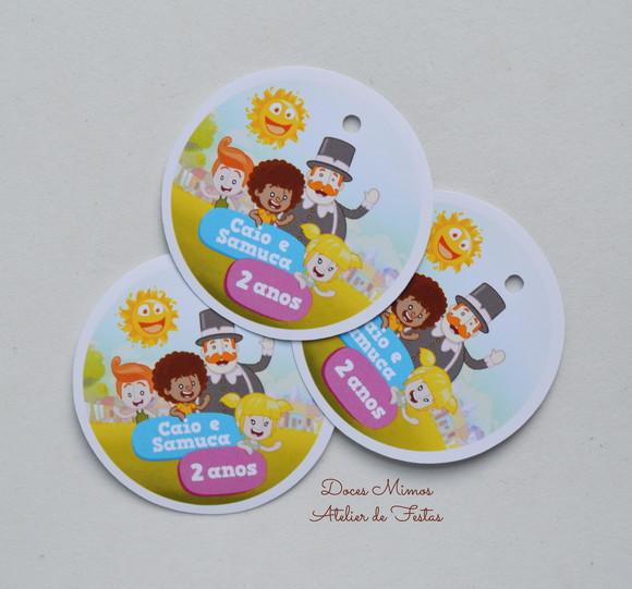 Tag Lembrancinha Personalizada Mundo Bita | Festa Infantil