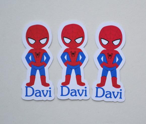 Aplique Tubete Homem Aranha