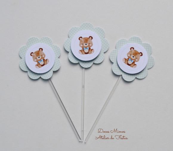 Topper de Doces Ursinho 3d