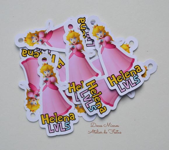 Tag Princesa Peach Super Mario Bros