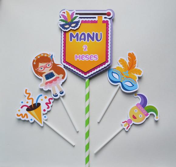 Topo de Bolo Carnaval