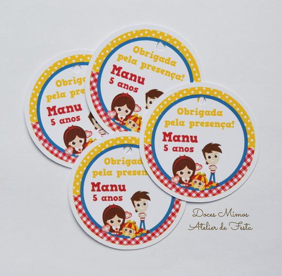Tag Lembrancinha Sítio do Picapau Amarelo Personalizada