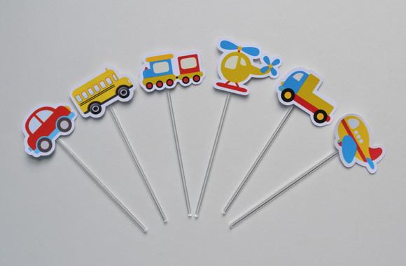 Topper de Doces Meios de Transporte