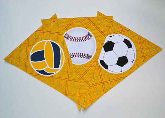 Bandeirolas Bolas Esportivas (6 Bandeirinhas)