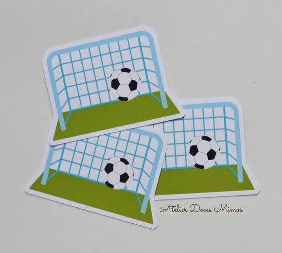 Aplique para Tubete Futebol Personalizado para Festa