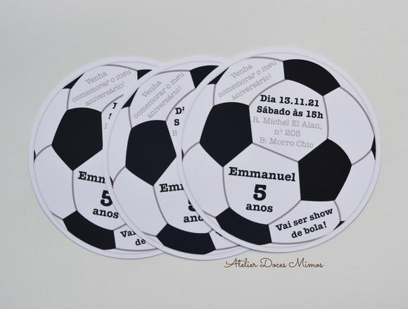 Convite Futebol sem Envelope