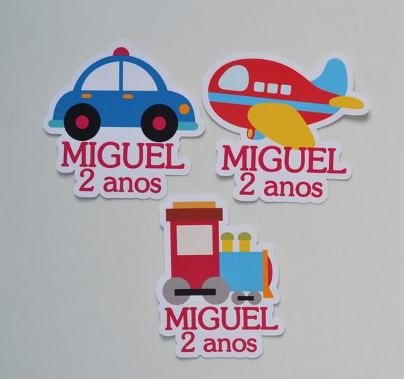 Aplique Tubete Meios de Transporte