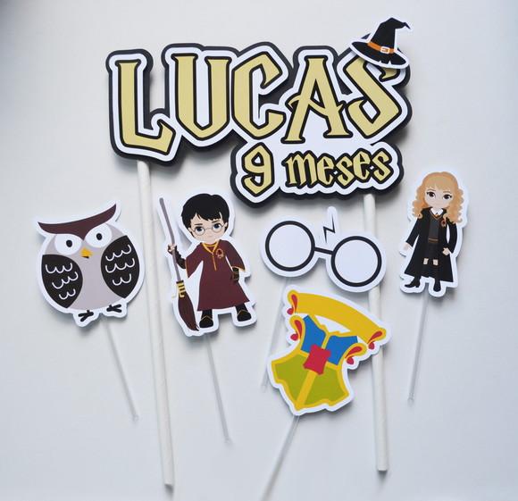Topo de Bolo Harry Potter