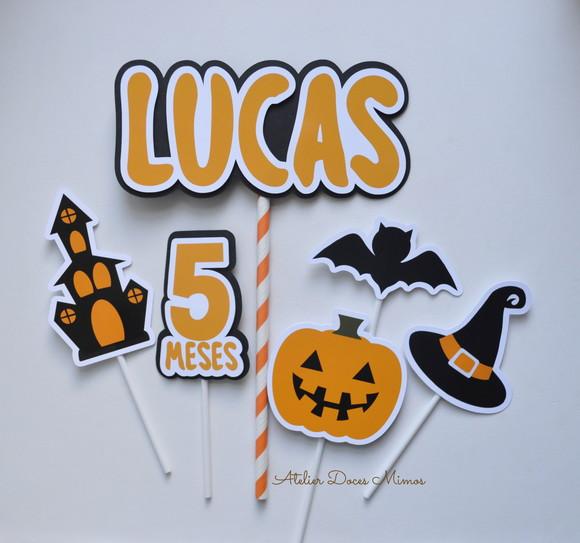 Topo de Bolo Halloween