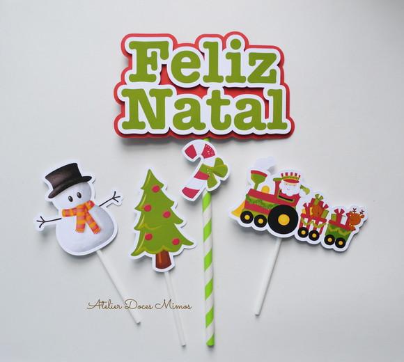 Topo de Bolo Natalino